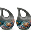 Cosmic Blossom themed urn