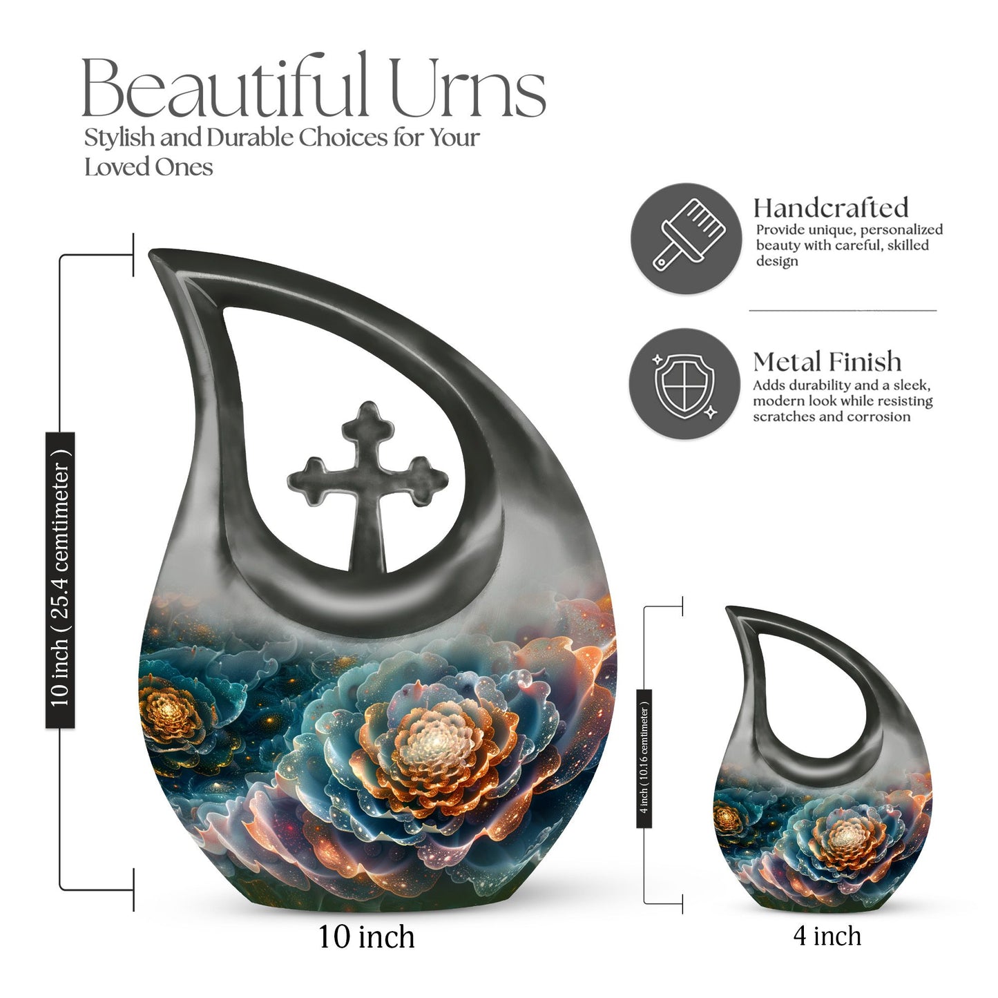 Cosmic Blossom themed urn