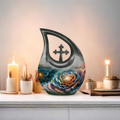Cosmic Blossom themed urn