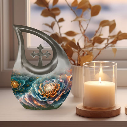 Cosmic Blossom themed urn