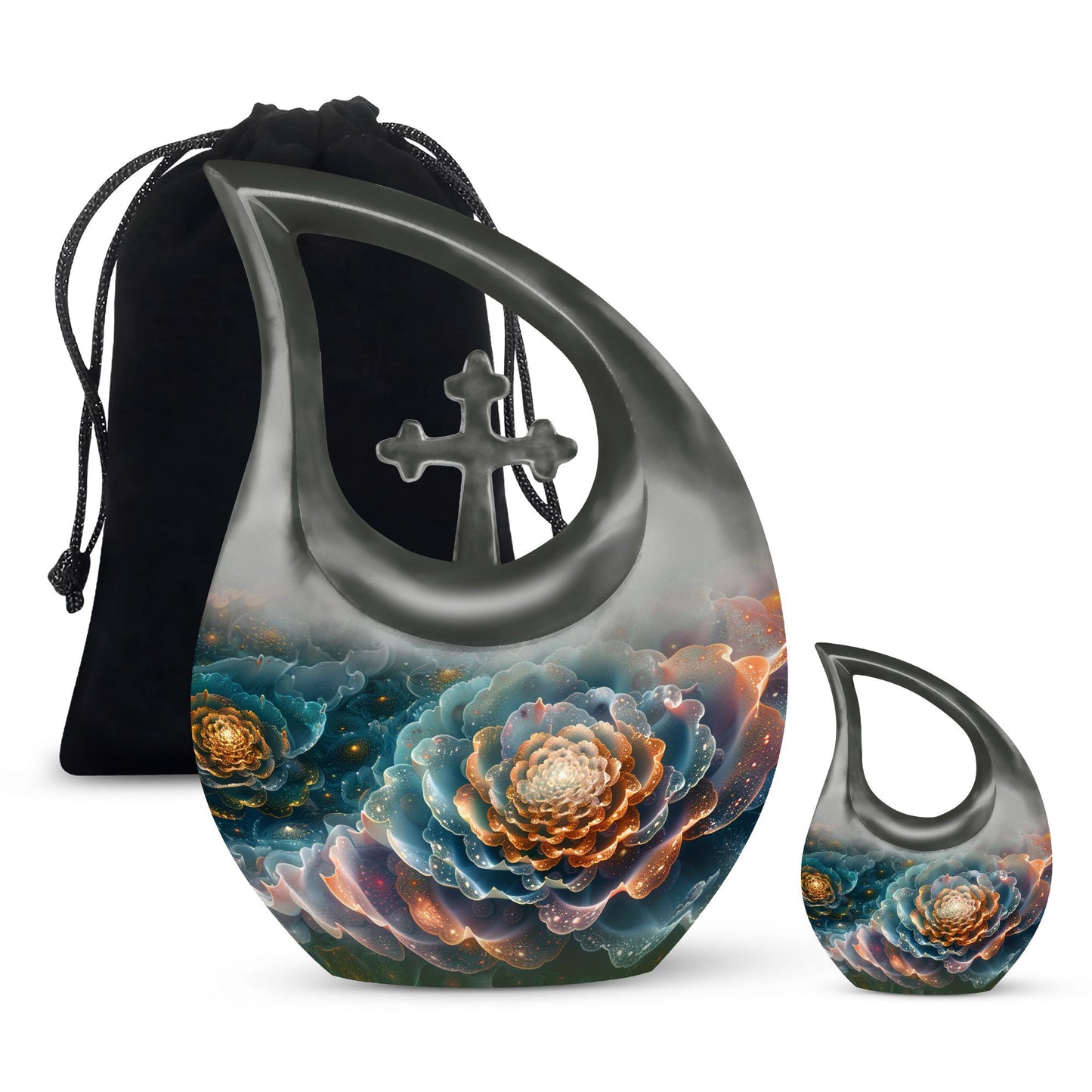 Cosmic Blossom themed urn