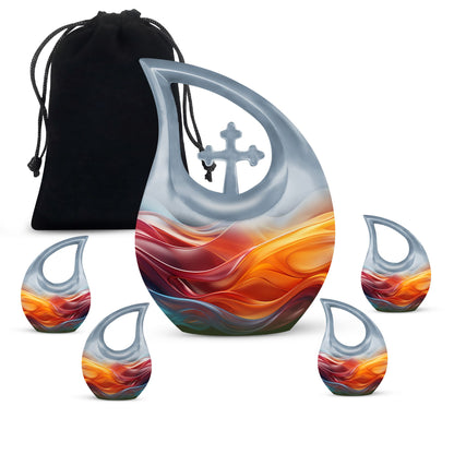 Vibrant Fluidity Urn
