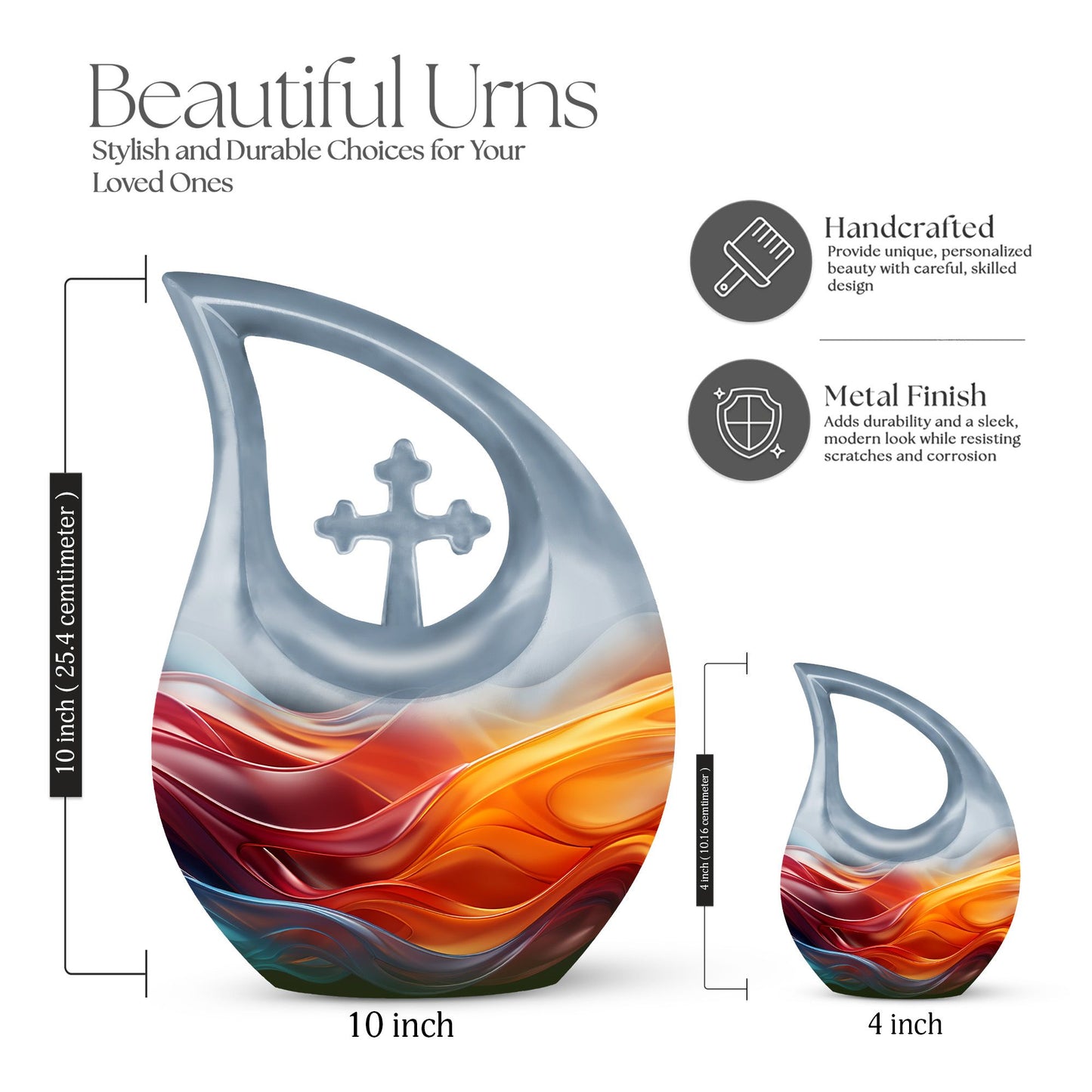 Vibrant Fluidity Urn