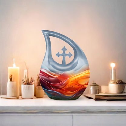 Vibrant Fluidity Urn