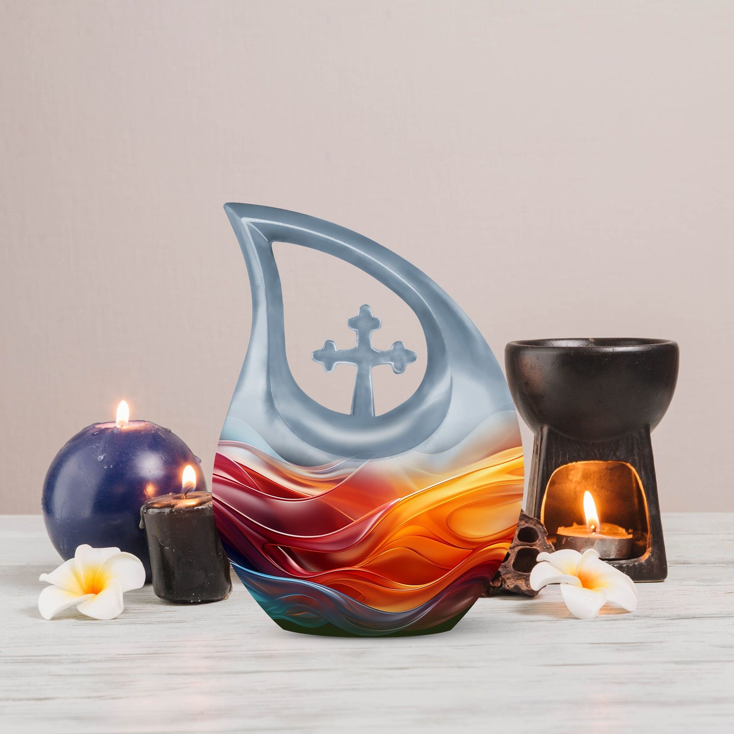 Vibrant Fluidity Urn
