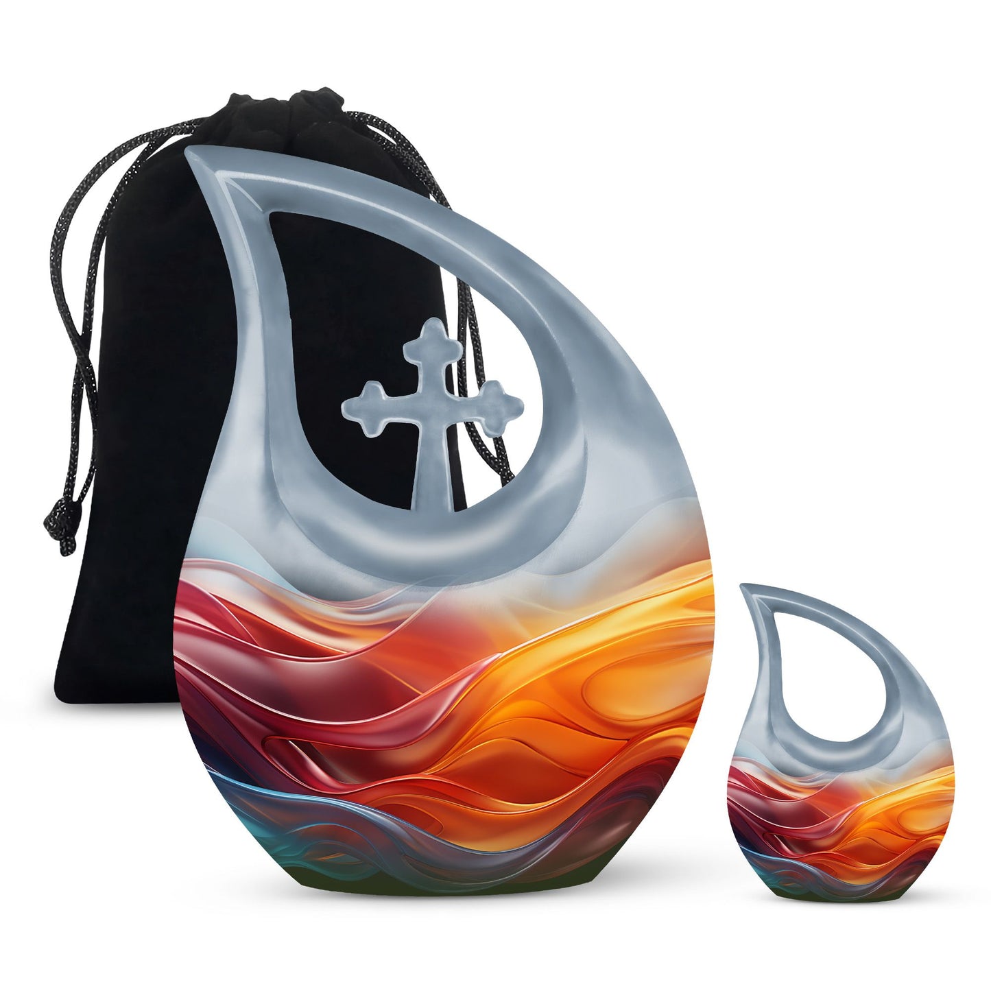 Vibrant Fluidity Urn
