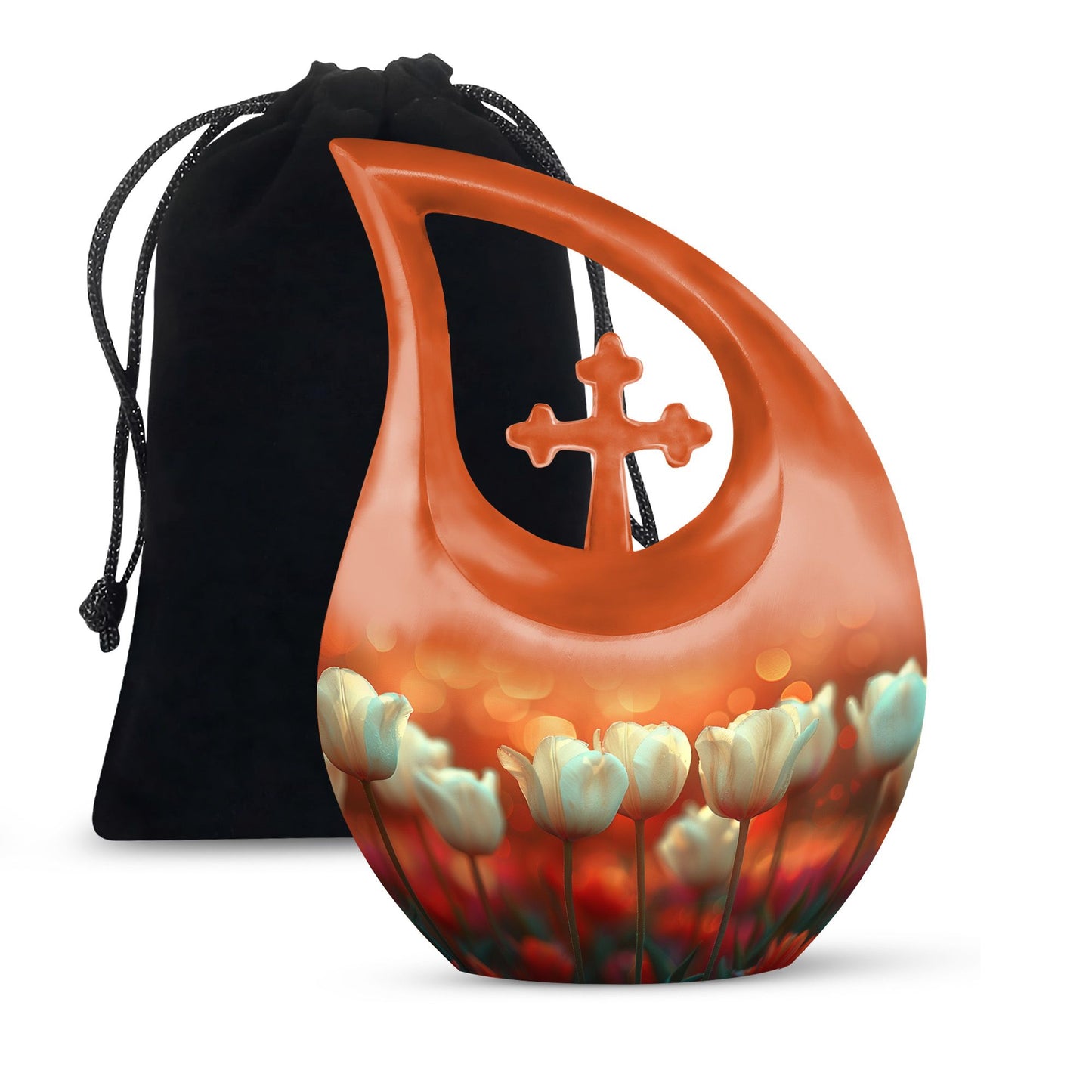 Twilight's Tender Blooms Urn