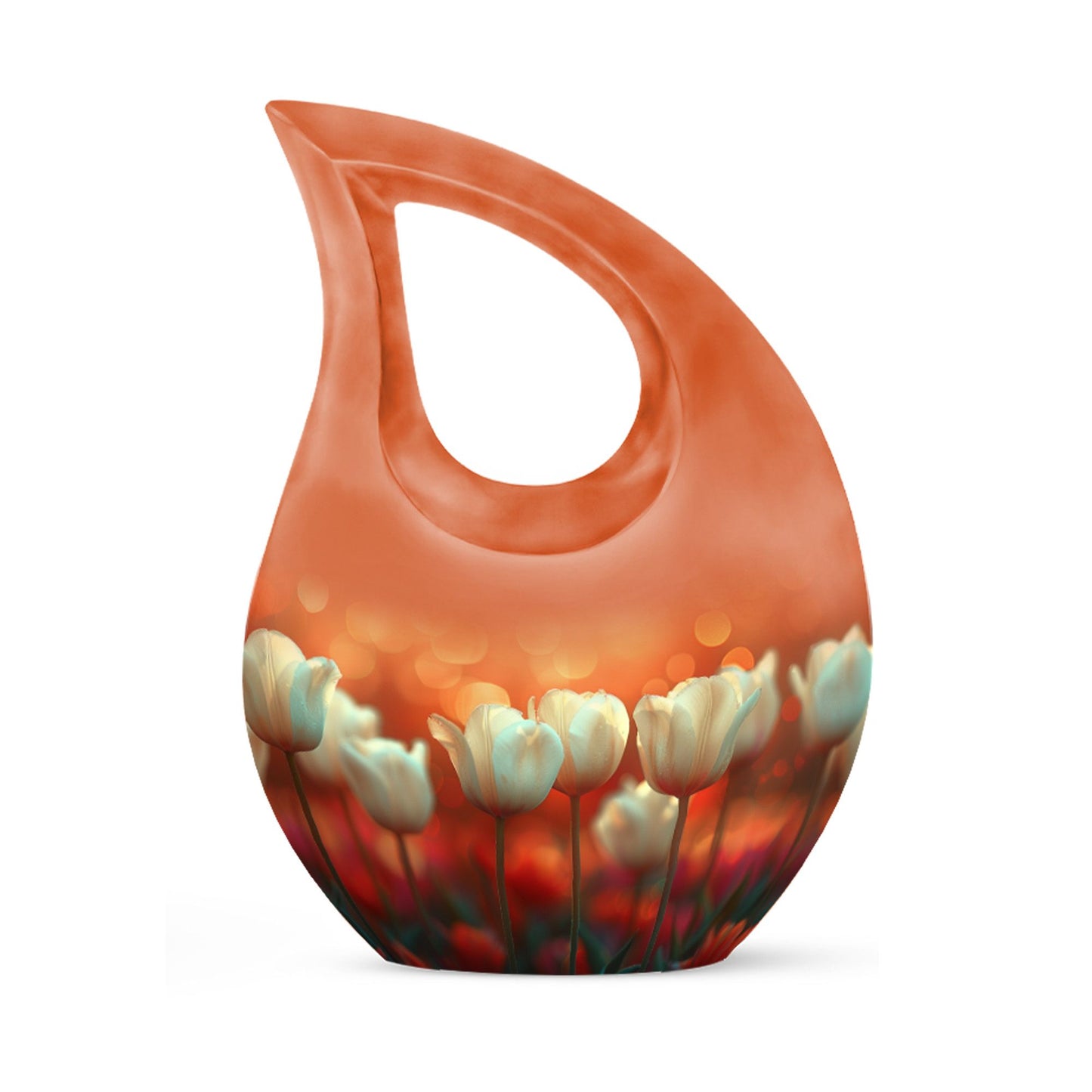 Twilight's Tender Blooms Urn