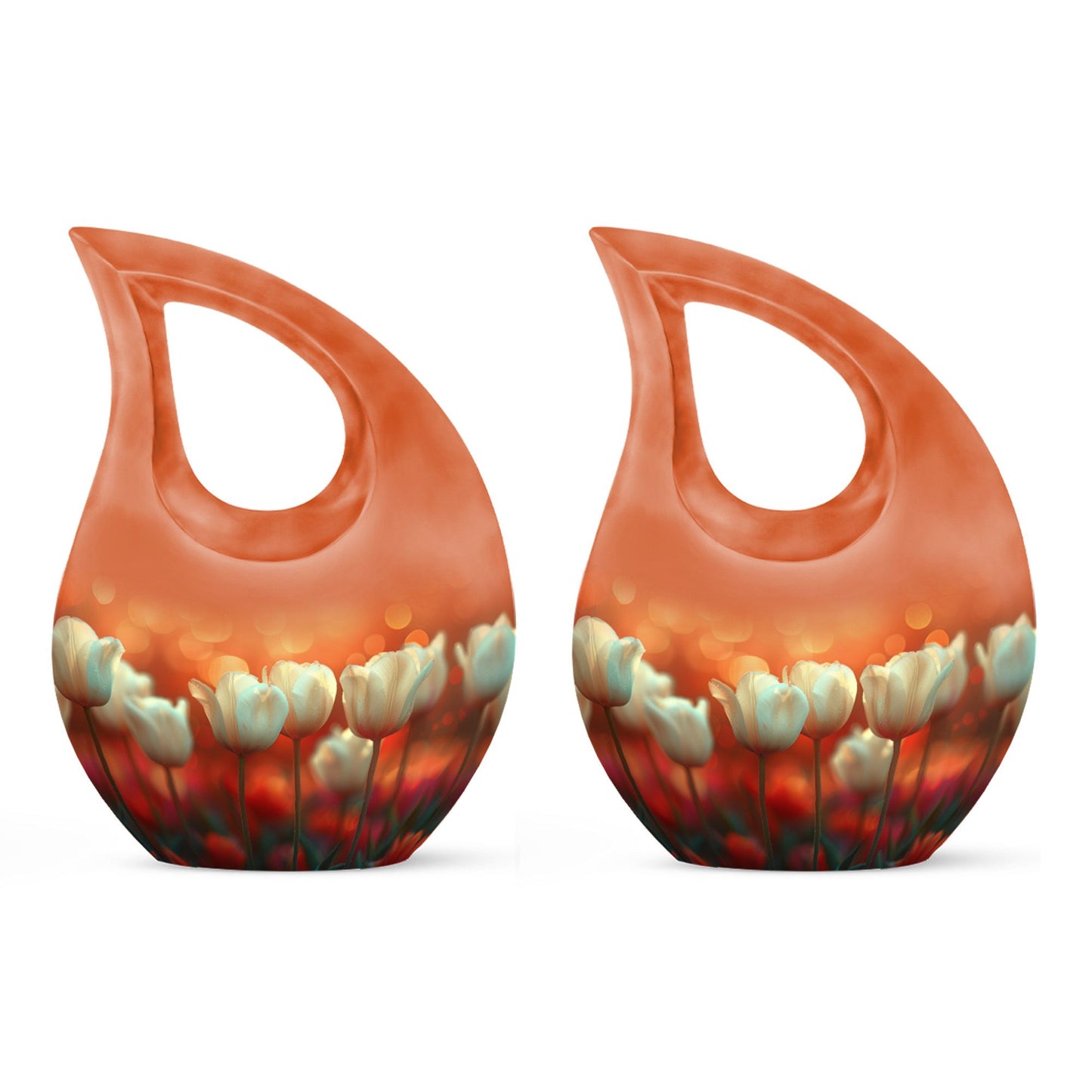 Twilight's Tender Blooms Urn