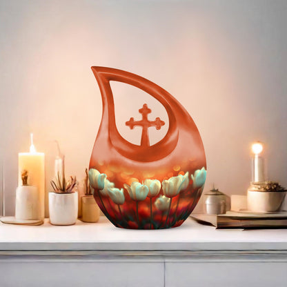 Twilight's Tender Blooms Urn