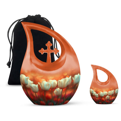 Twilight's Tender Blooms Urn