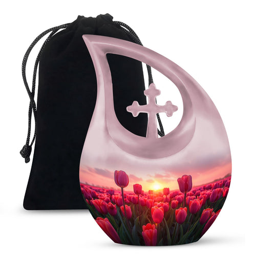 Dawn's Crimson Kiss Urn