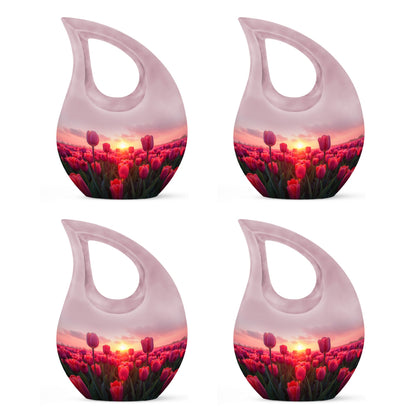 Dawn's Crimson Kiss Urn