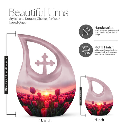 Dawn's Crimson Kiss Urn