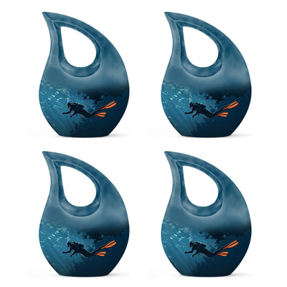 Cross Drop Design Cremation Urn