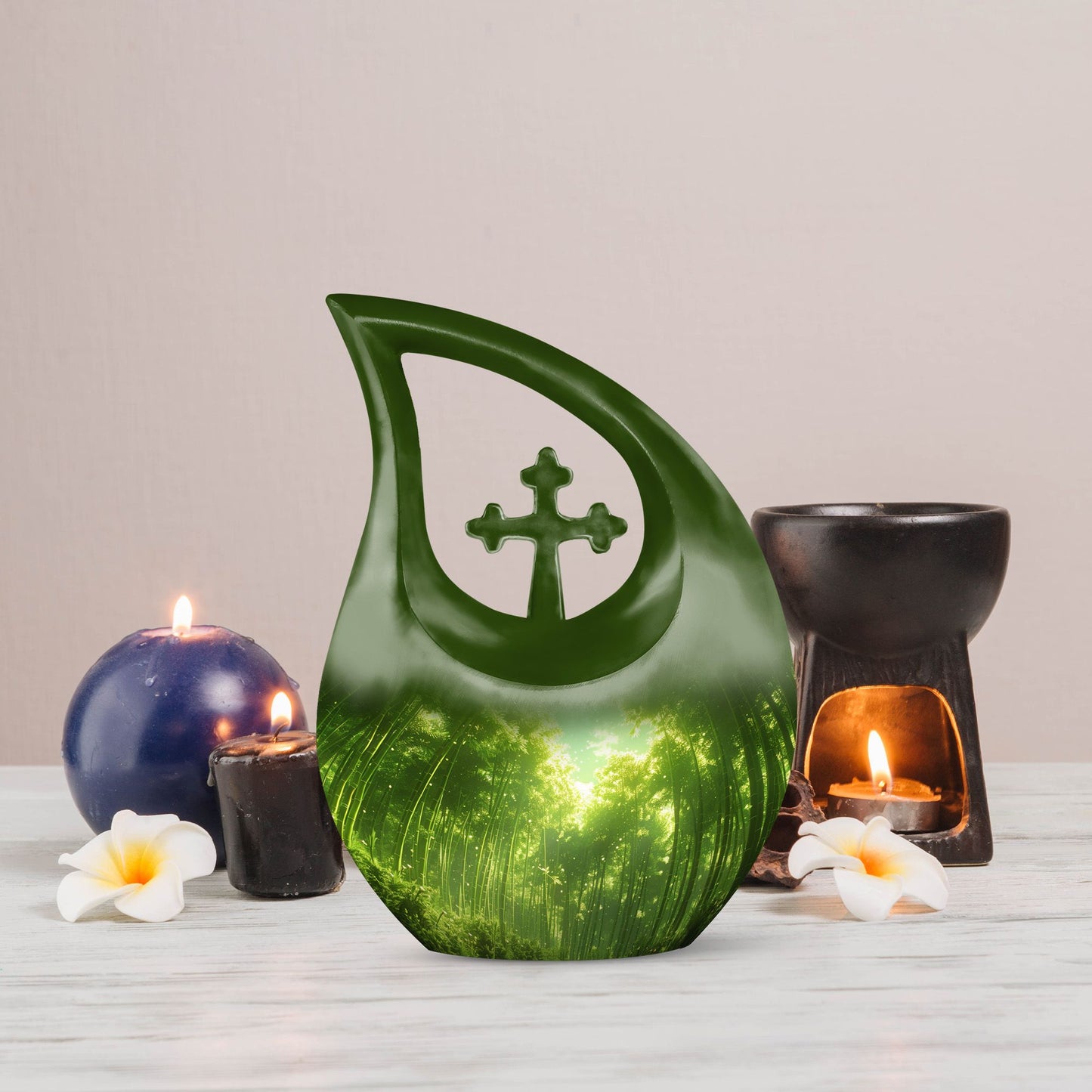 Sunlit Serenity In Urn
