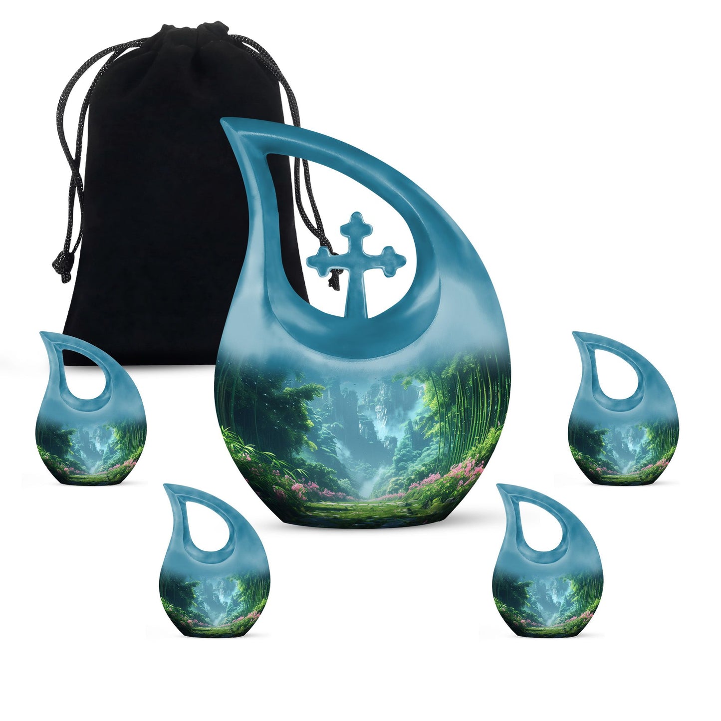 Cross Drop design Urn