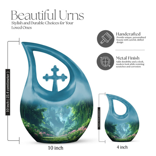 Cross Drop design Urn