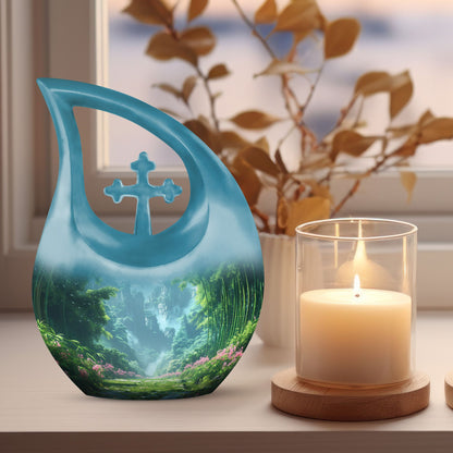 Cross Drop design Urn