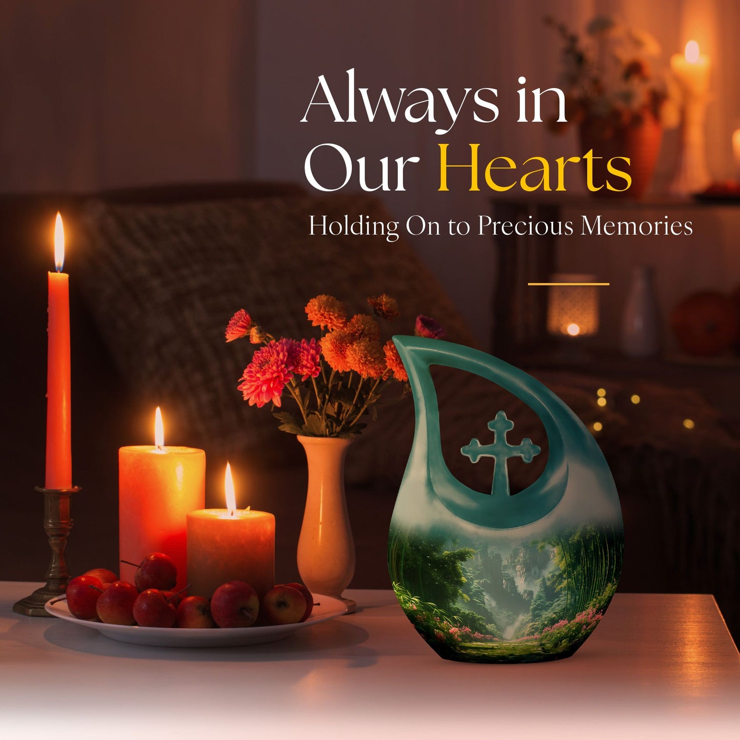 Cross Drop design Urn