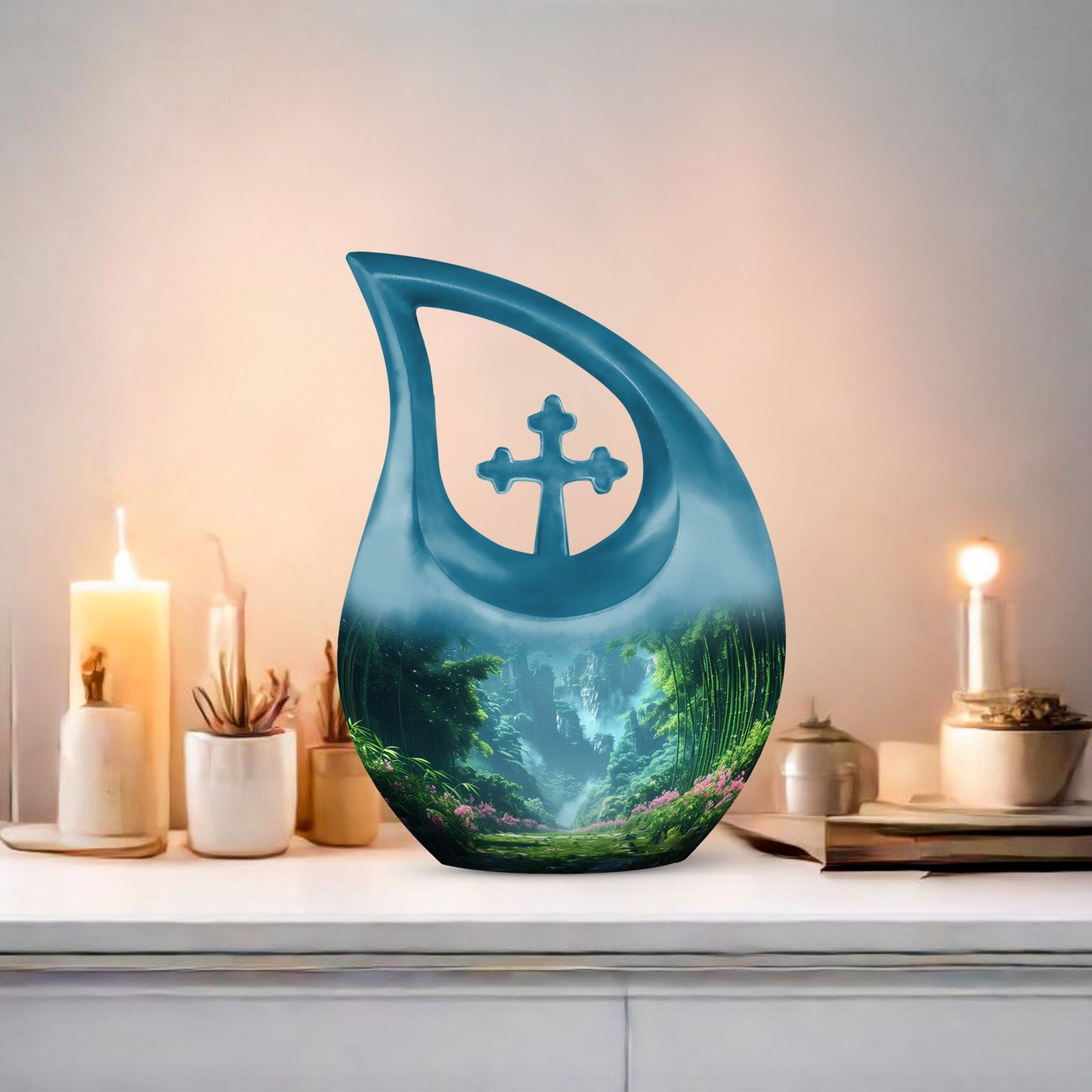 Cross Drop design Urn