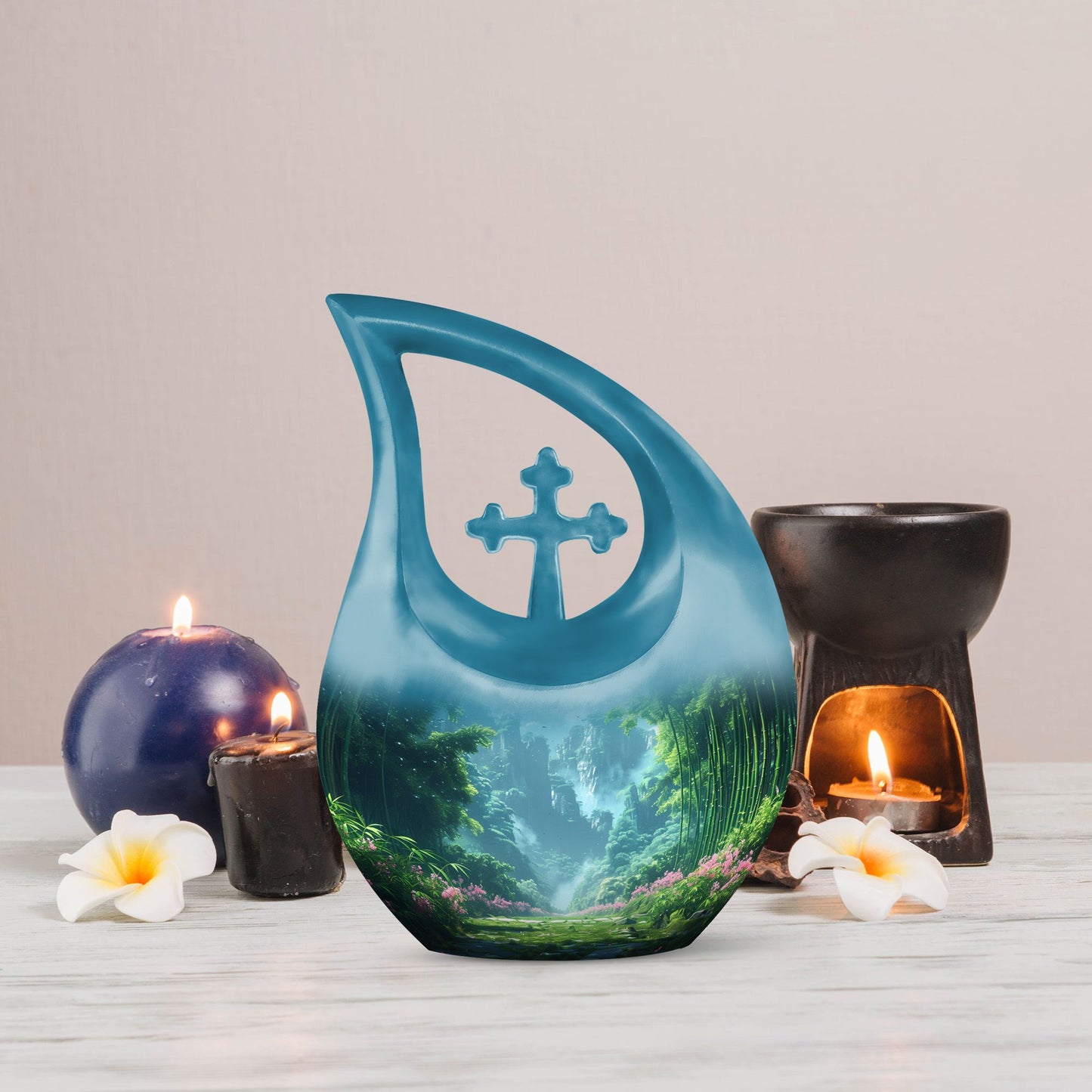 Cross Drop design Urn