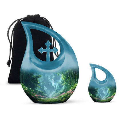 Cross Drop design Urn