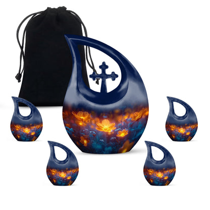 Midnight Flora Urn