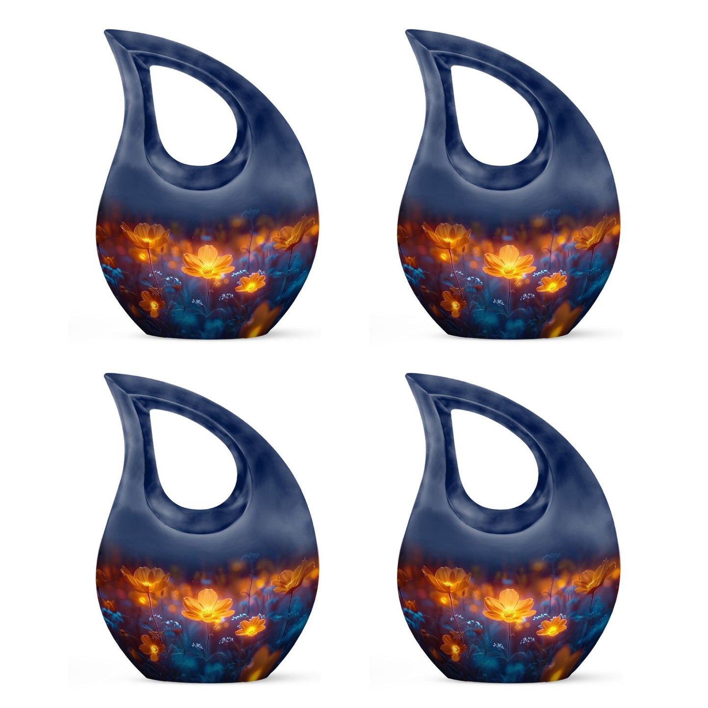 Midnight Flora Urn