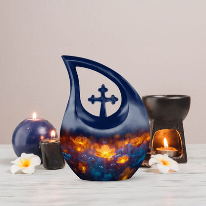 Midnight Flora Urn