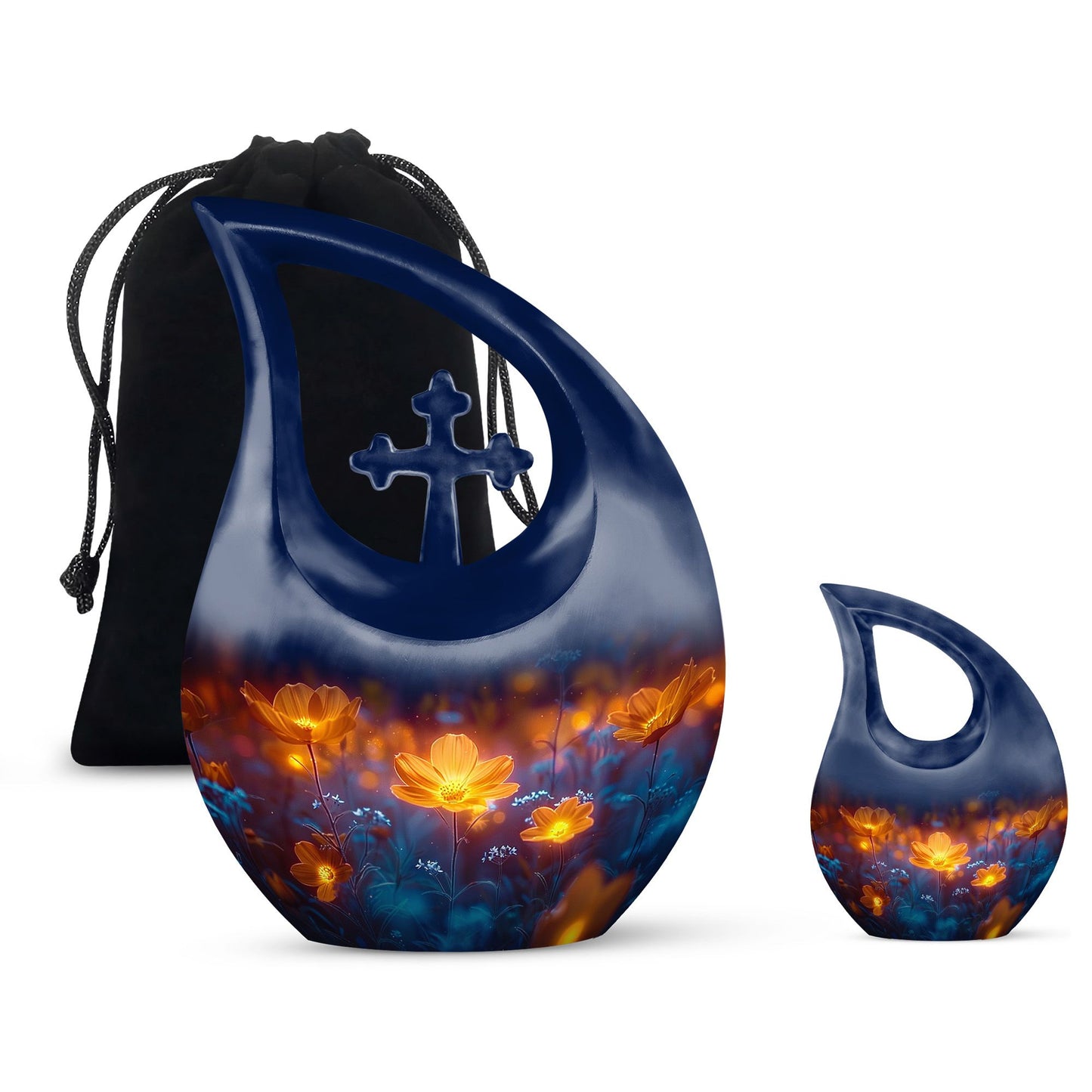 Midnight Flora Urn