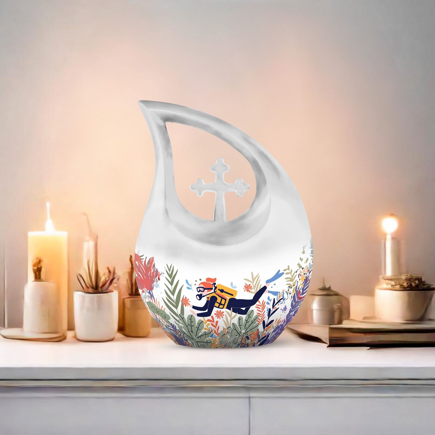 Underwater Adventure theme Urn