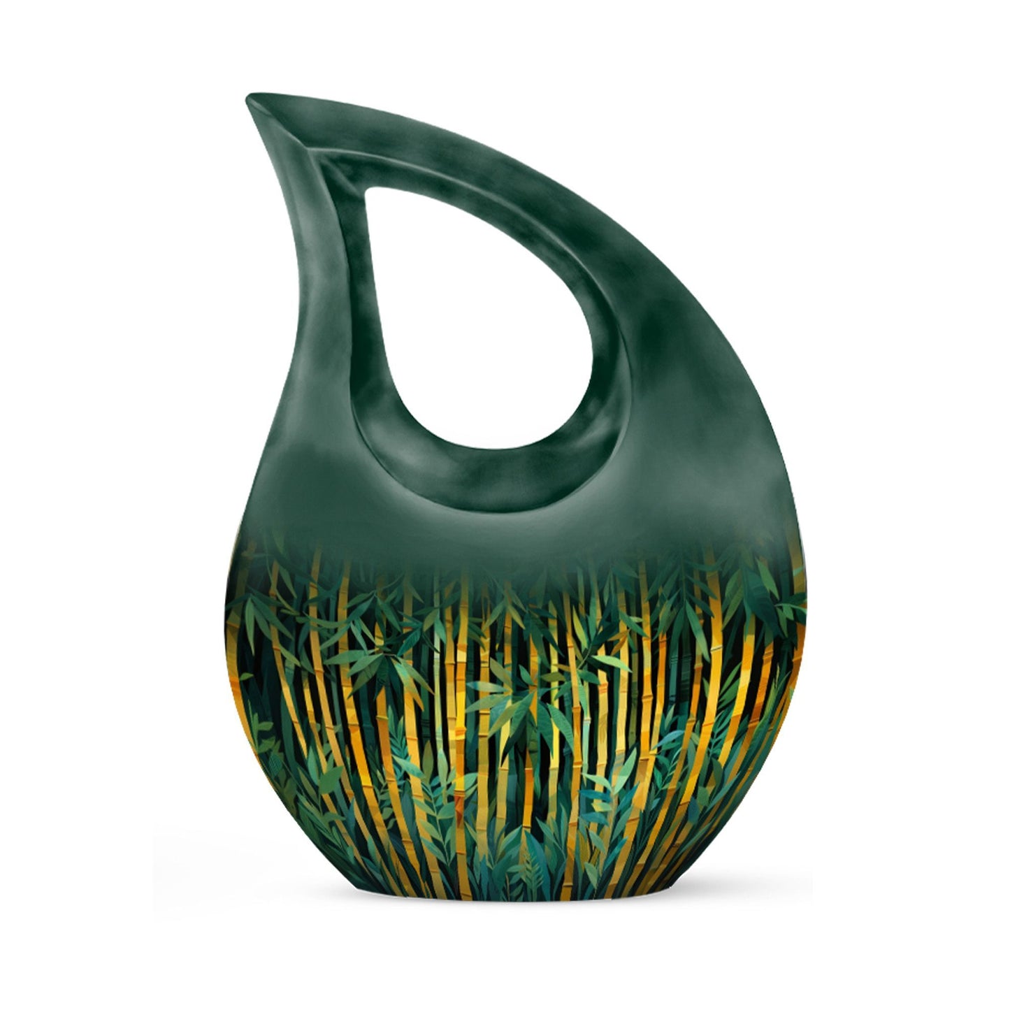 Golden Bamboo Forest Urn