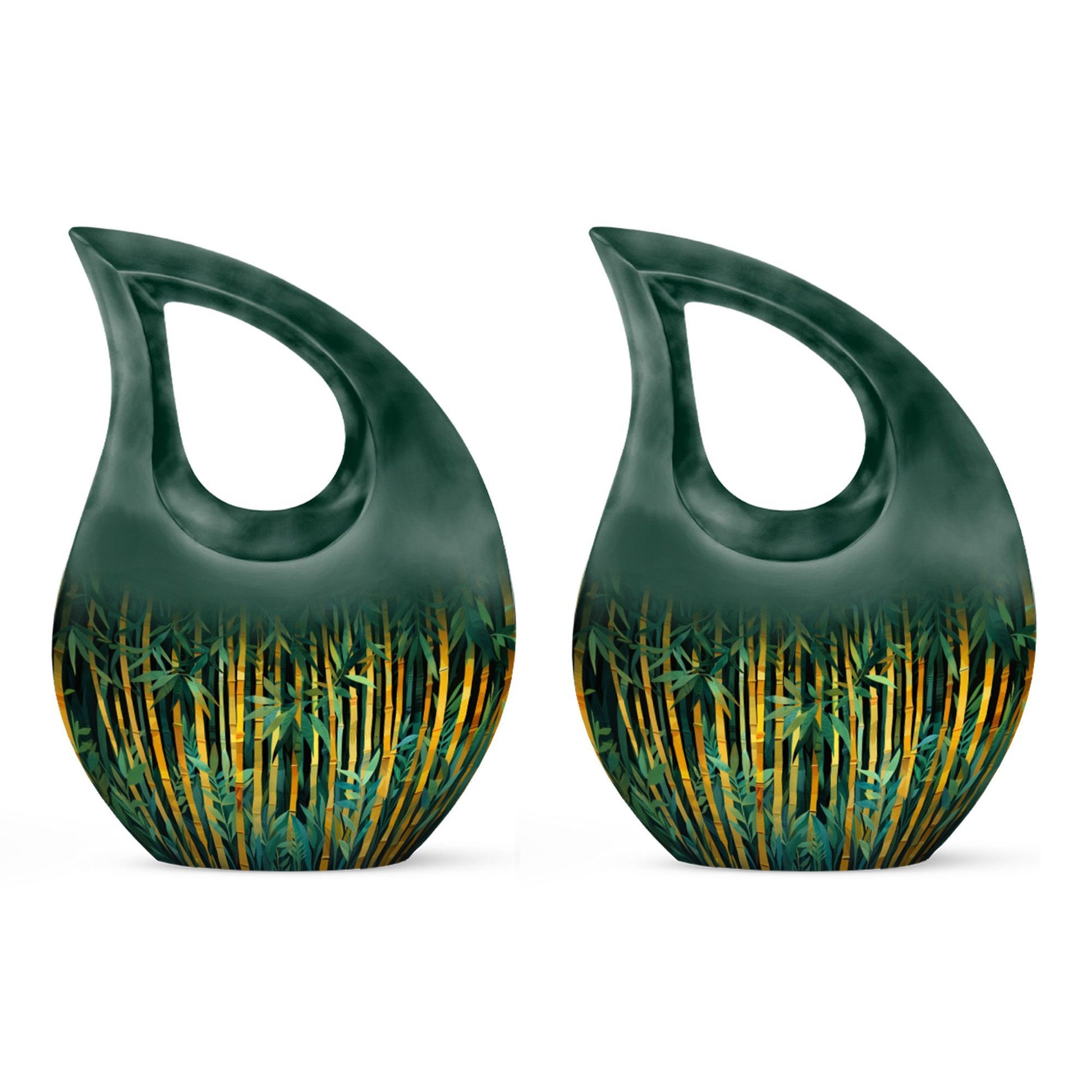 Golden Bamboo Forest Urn