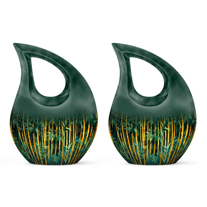 Golden Bamboo Forest Urn