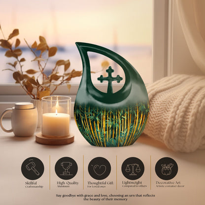 Golden Bamboo Forest Urn