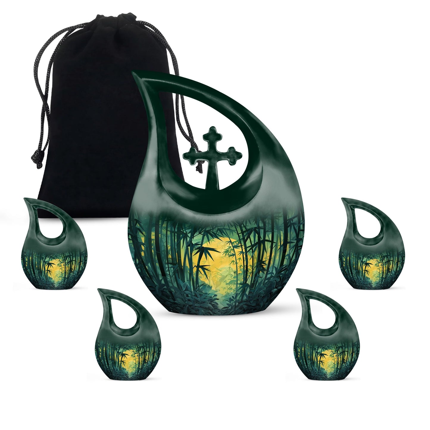 Mystical Bamboo Haven Urn
