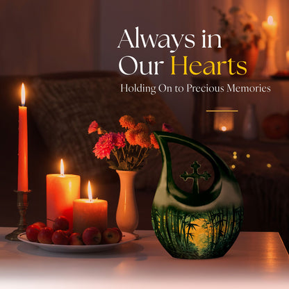 Mystical Bamboo Haven Urn
