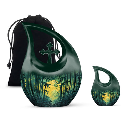Mystical Bamboo Haven Urn