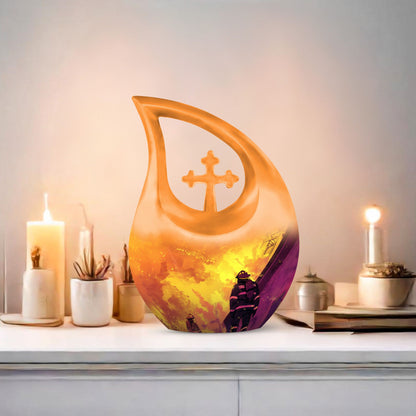 Cross Drop Bravery Amidst The Urn