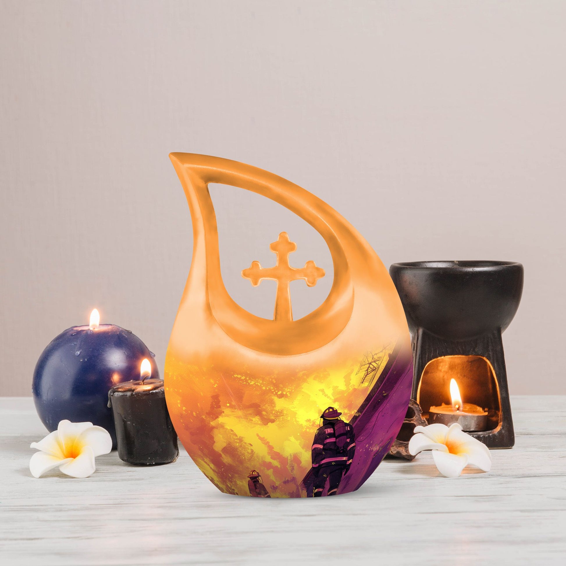Cross Drop Bravery Amidst The Urn