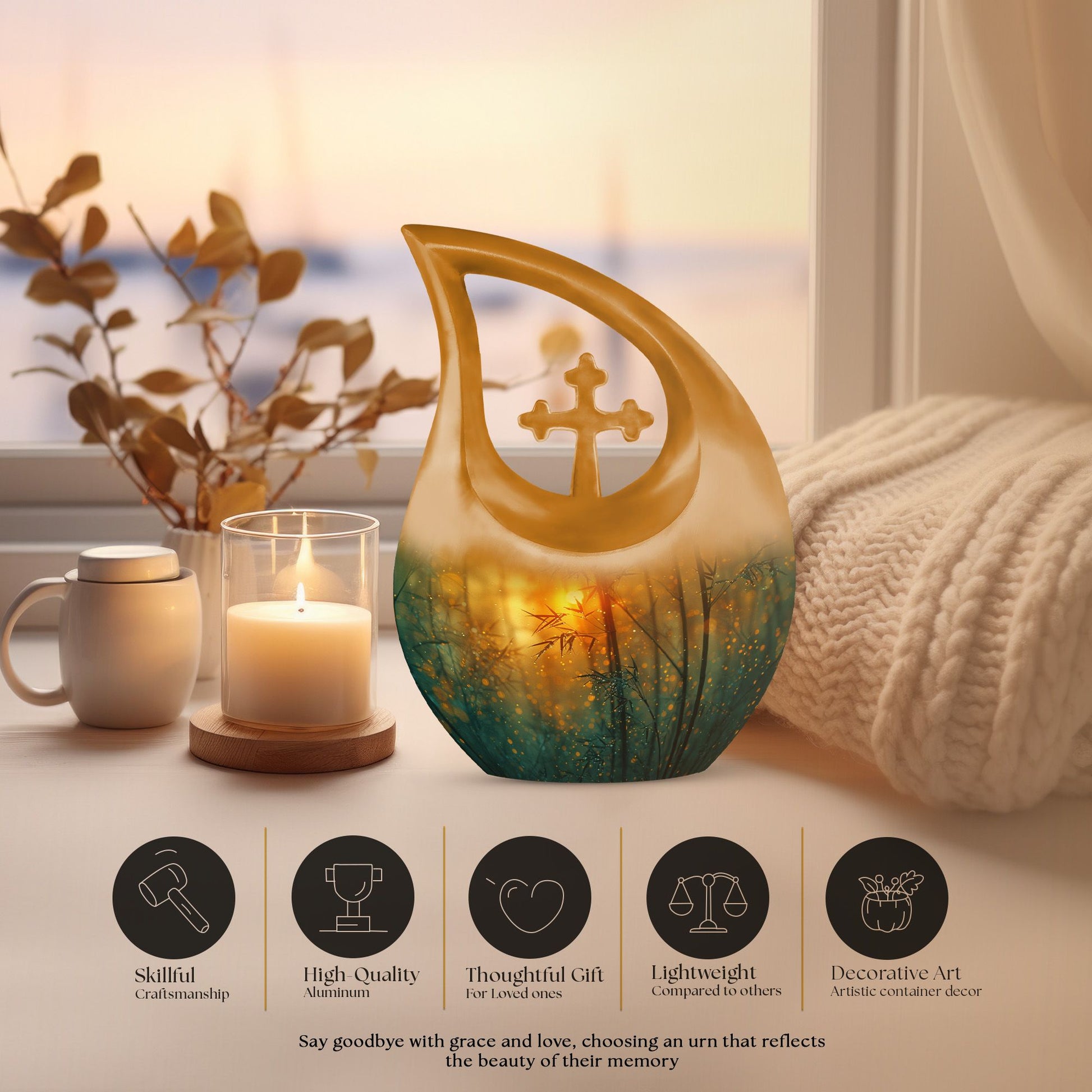 Fireflies At Dusk Urn