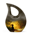 Large Aluminium Child's Contemplation Urn