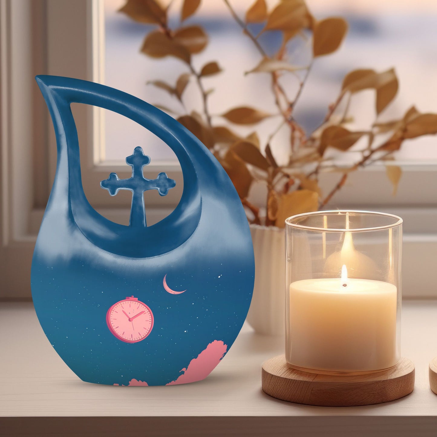Timeless Night Sky Urn for Human Cremation