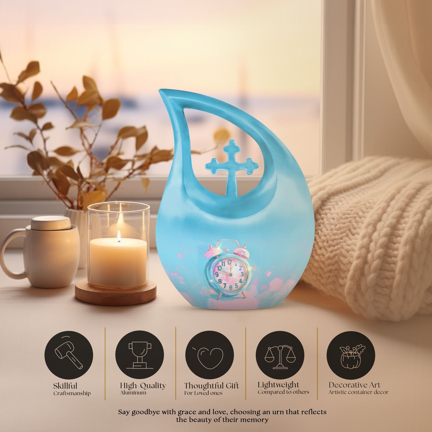 Pastel Moments A Aluminium Urn