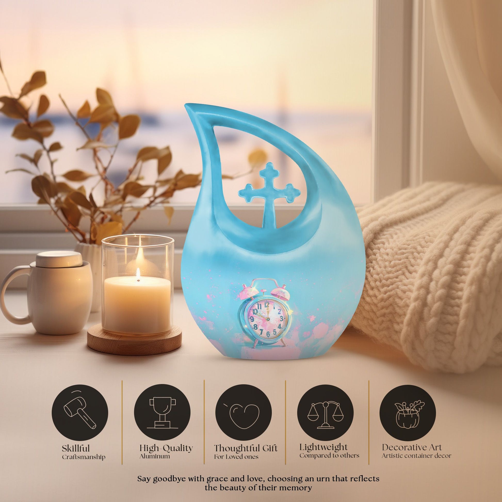 Pastel Moments A Aluminium Urn