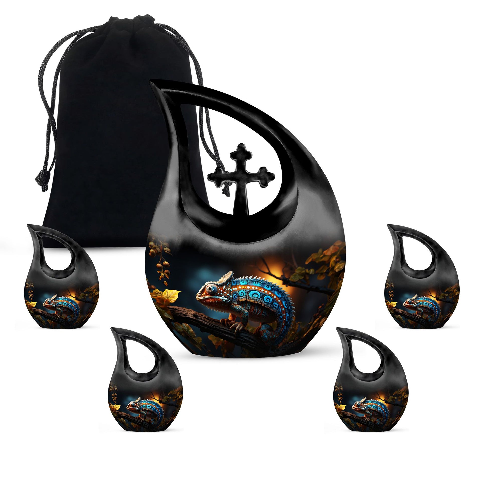  Chameleon's Glow Memorial Urn