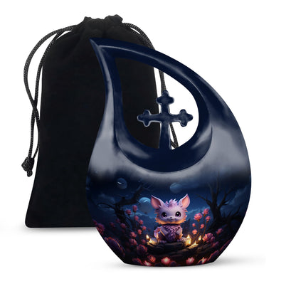 Midnight Blossom Guardian Urn