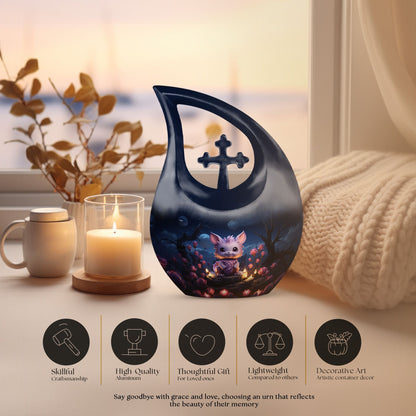 Midnight Blossom Guardian Urn