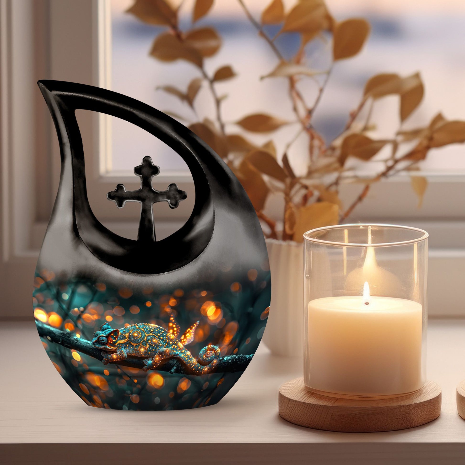 Glowing Twilight Wanderer Urn